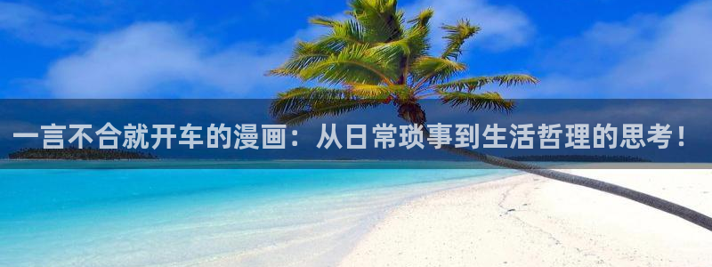 午夜影院神马电影网：一言不合就开车的漫画：从日常琐事到生活哲理的思考！
